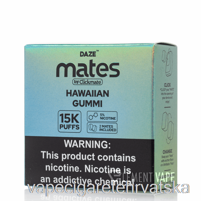 Vape Cigarete 7 Daze Mate Pods Hawaiian Gummi